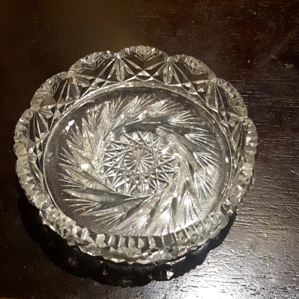 Crystal candle holder/catch-all